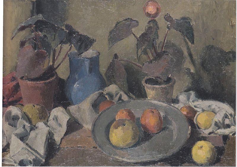 Felix Esterl Still life with fruits France oil painting art
